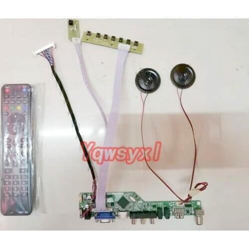 Yqwsyxl With speaker Kit for N156BGE-L11 TV+HDMI+VGA+AV+USB LCD LED screen Controller Driver Board