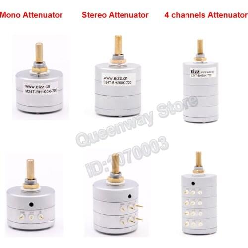 1PC EIZZ 24-Step Mono/Stereo/4-channels Attenuator Volume Potentiometer Sound Control With 10K/25K/50K/100K/250K for choose