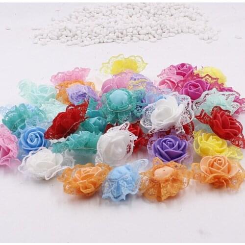 10Pcs/lot 4.5cm Mini PE Bud silk Foam Roses Multi-use Artificial Flower Heads DIY Wreath Wedding Decoration Home Garden Supplies