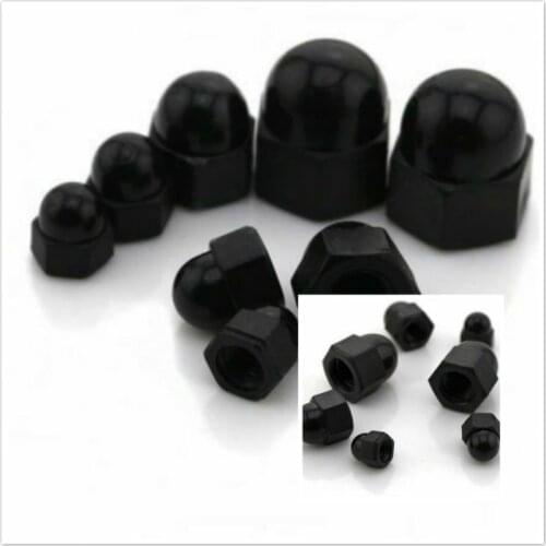 5/10pcs Nylon Plastic Hexagonal Nut Caps Dome Screw Bolt for M3/M4/M5/M6/M8/M10/M12