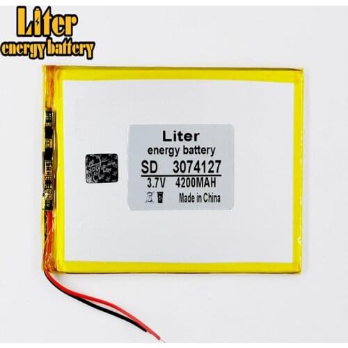 3.7V 4200 mah tablet battery brand tablet general polymer lithium battery 3074127