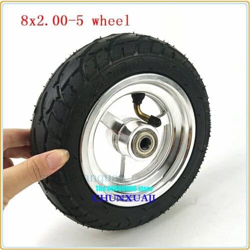 Tubeless tyre wheel 8X2.00-5 for 8 inches Modified Kugoo S3 inflatable wheel for Pocket Bike MINI Electric Wheelchair Motor tire