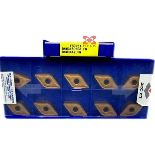 Free shopping 10Pcs DNMG150608 PM YBC251 Lathe Cutting Insert Carbide Turning Tool Insert For steel