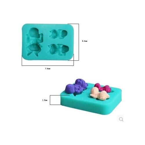 Free shipping Three styles to sleep babe mold fondant Cake decoration molds 100% Food grade material chocolate molds No.si386