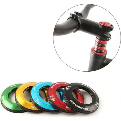 1*Bicycle Earphone Cap 28.6 Mm Universal Diameter MTB Mountain Bike Top Case Flat Cover Metal Earphone Gasket