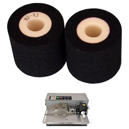 Black Diameter 36mm Height 32mm solid ink roll for coding machine to pirnt date and number