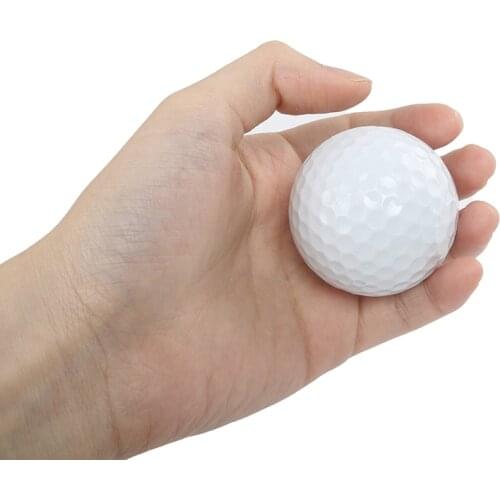 Crestgolf 1 Pieces Mini Novelty Putting Practice Flat Golf Balls Training Supplies Gifts