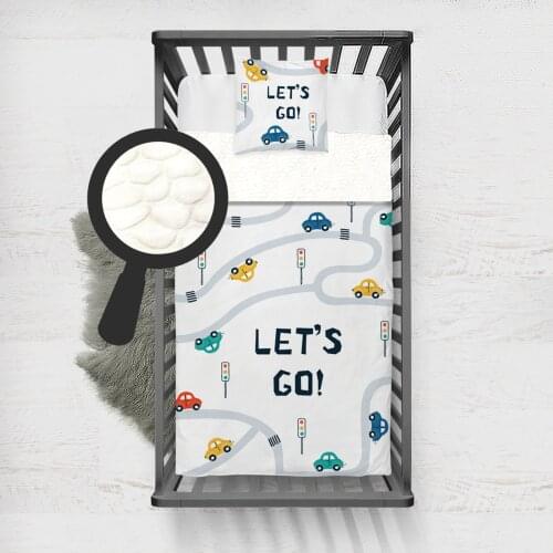 Kids Minky Blanket Super Soft and Warm Blankets Children for Couch and Bed White Way Car Model 1330