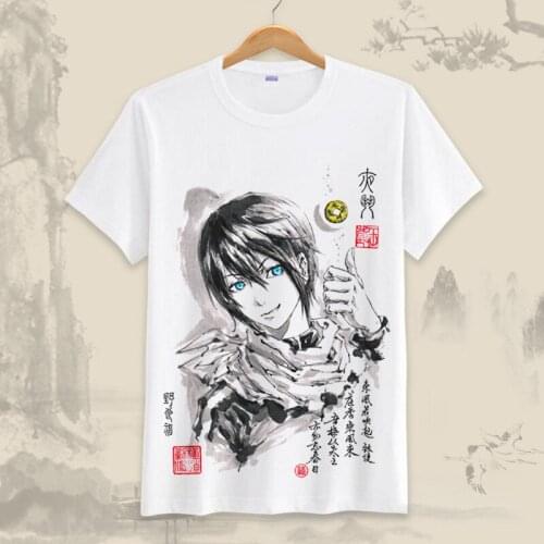 Noragami Cosplay T Shirt Nora Summer T-Shirt Men/Women Cartoon Printed Fashion T Shirts Top Tee Halloween Cosplay Costume