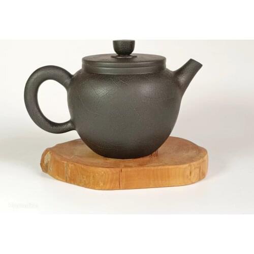 Chinese Jianshui Purple Clay Handmade Japanese Style Black Crockery Ceramic Teapot Kettle TeaCups Kung Fu Tea Set Drinkware