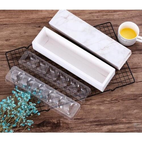 Macaron Box Bakery Marble Box for Biscuits Cookie mooncake biscuit Packaging paper boxes SN623