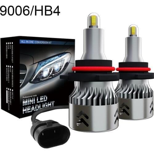 Headlight Bulbs Super Brillante 1904-LED Headlamp Lampe 9006/HB4 12V Led Headlights 2Pcs 30W 12000LM 76w Car Lights