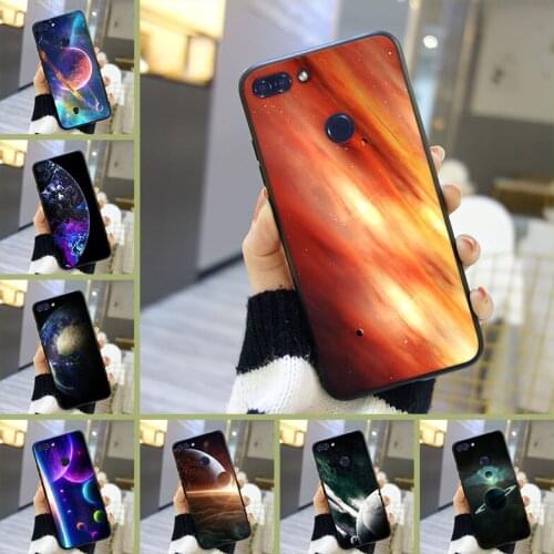 Soft Silicone Case For Huawei Y5 Y6 Y7 Prime 2018 Y9 2019 Black Space Back Cover For Huawei Y3 Y5 Y6 II Y7 2017 Pro Phone Case