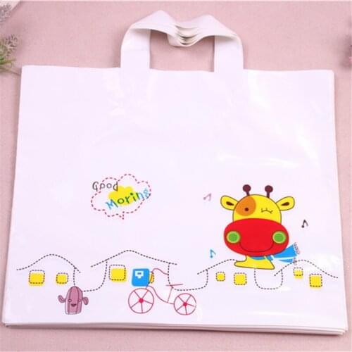 New Fashion HDPE Eco-friendly Cadeau Verpakking Wholesale 10pcs/lot 29*35cm Favor Birthday Party Gift Bolsas Plastico Packaging