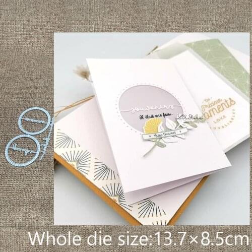 New Design Craft Metal stencil mold Cutting Dies letters circles scrapbook die cuts Album Paper Card Craft Embossing