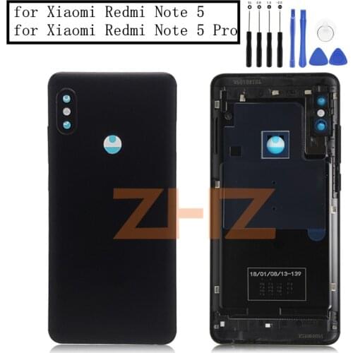 Original For Xiaomi Redmi Note 5/ Note 5 Pro Battery Back Cover Rear Door Housing + Side Key Replacement Repair Spare Parts