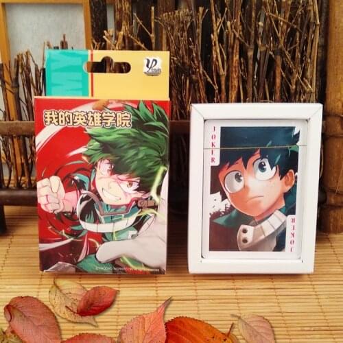 One Piece Fate Demon Slayer Kimetsu no Yaiba My Hero Academia pattern poker Card Model toys Desktop games Gift