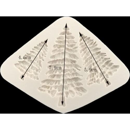 Christams Trees silicone mold fondant cake decoration baking DIY Cake Border Silicone Mold Fondant Cake Decorating Tools