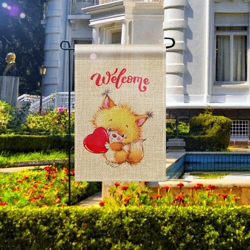 Little Squirrel Welcome Garden Flag - Share Love,Sweet Home- Small Mini Yard Patio Lawn Decorative Flag (12 x 18, Double Sided)