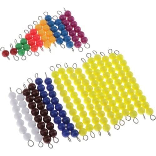Counting Beads Montessori Math Learning Tool Preschoolers Toy For Education