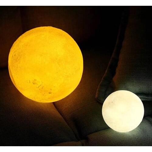 24cm Big Moon lamp USB holiday atmosphere decorative sleeping table lamp Touch Bedside kids baby light creative gift chargeable