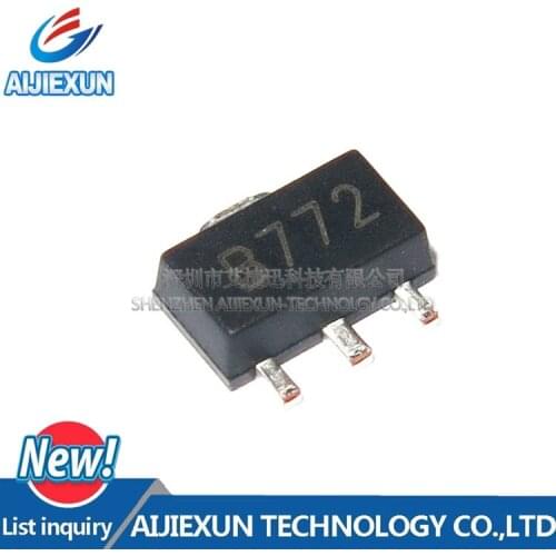 100Pcs 2SB772 SOT-89 B772 MEDIUM POWER LOW VOLTAGE TRANSISTOR in stock 100%New and original