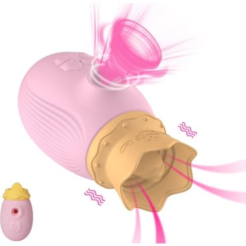 Tongue lick Clitoral Sucking Vibrator Mini 10 Modes Vibration Oral Licking Nipple Stimulator Erotic Sex Toys For Couples Women