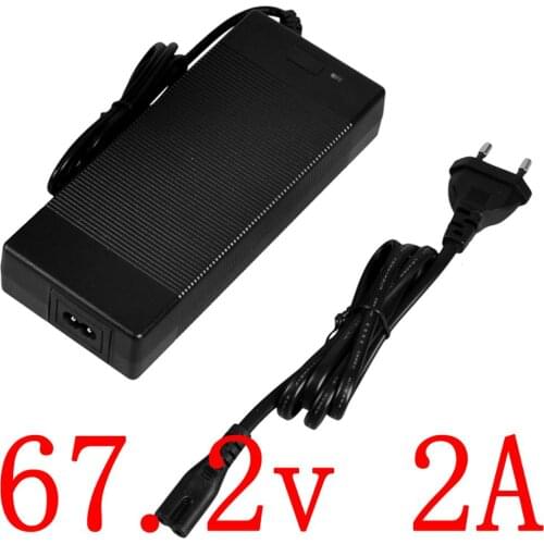 60V Ebike Battery charger 60V li-ion battery 16S 67.2V 2A Charger 67.2V 2A lithium Battery Charger 67.2V 2A charger