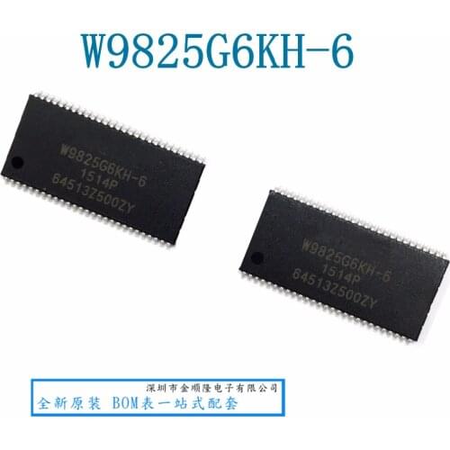 10PCS W9825G6KH-6 TSOP-54 W9825G6KH TSOP New and original