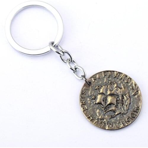 12pcs/lot Uncharted Key Chain Mysterious sea area Key Rings For Gift Chaveiro Car Keychain Jewelry Game Key Holder Souvenir