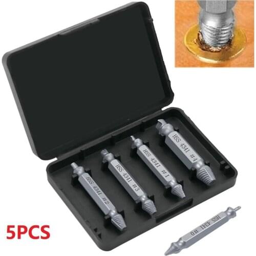 5PCS Damaged Screw Remover Damage Screw Drill Bits Durable High Quality