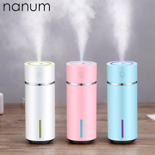 Aroma Essential Oil Diffuser Mini Ultrasonic Color Cup Humidifier Air Purifier LED Light USB Car air freshener Mist Maker