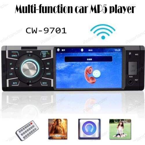 Car stereo radio Bluetooth 4 inch Car Mp5 Players Remote Control Support Micphone TF Card Player With car rear view camera
