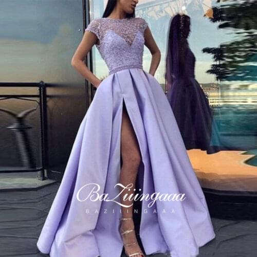 BAZIIINGAAA Luxury Ball Gown Long Woman Gown 2021 Sequins Evening Dresses Parties Robe de bal Plus Size Prom Party Gowns