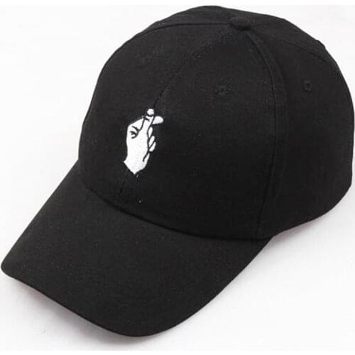 1 Pcs Love Gestures Finger Embroider Golf Baseball Cap Men Women Hip Hop Snapback SUOGRY Little Heart Love Hat