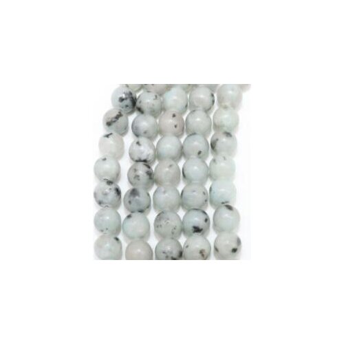 Natural Splash ink spots stone Round Spacers Loose Beads For Jewelry Making DIY Bracelets Necklace Accessories gd4hs