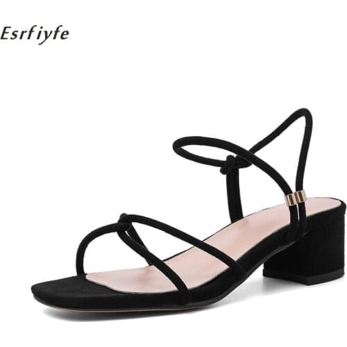 ESRFIYFE Shoes With Medium Heels