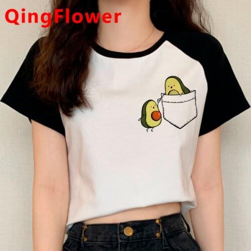 Vegan Avocado t shirt women couple grunge harajuku kawaii plus size clothes harajuku harajuku kawaii