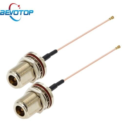 5PCS IPX U.FL IPEX1 to Waterproof N Female Bulkhead Jack RF RG178 Pigtail Coaxial Mini PCI WIFI WLAN Antenna Extension Cable