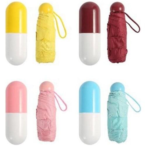 Creative Capsule Umbrella Ultra Light Mini Folding Umbrella Compact Pocket Umbrella Windproof Rain Sun Umbrellas For Woman Child