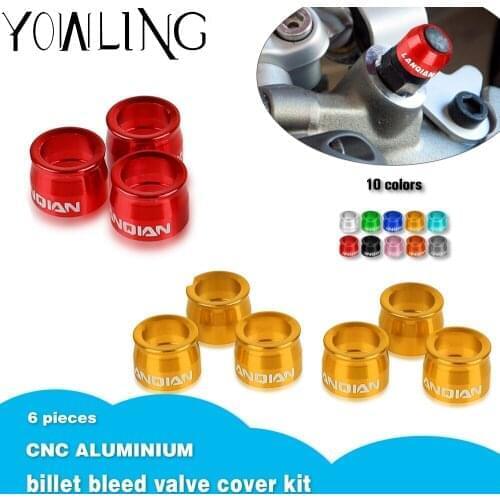 For DUCATI SPORT TOURING ST2 ST3 ST4 SPORT CLASSIC GT 1000 Touring CNC Billet Bleed Valve Cover Kit Caliper Master Cylinder