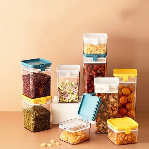 Food Storage Fresh-keeping Box Transparent Plastic Storage Box With Cover Storage Box Nut Dry Food Noodle Storage Box