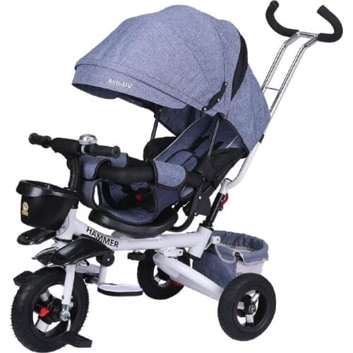 Lightweight Folding Child Tricycle Trolley Baby Bike Infant Stroller Buggiest Suit For Month 6 to Age 3