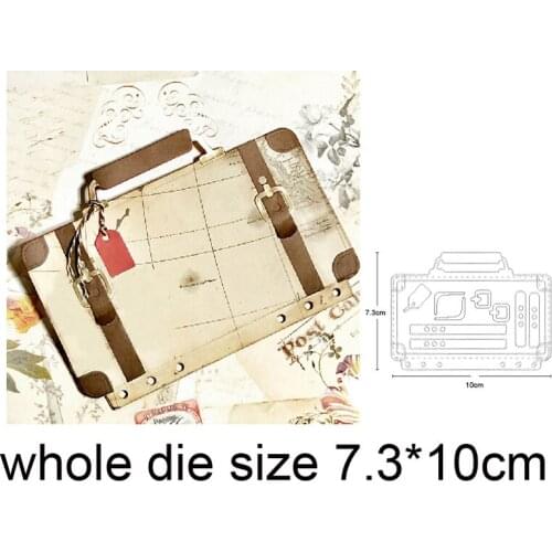 Suitcase Handbag Frame Metal Cutting Dies Stencils For Scrapbooking dies DIY Craft Album Card Making Embossing Die Cuts 2020 New