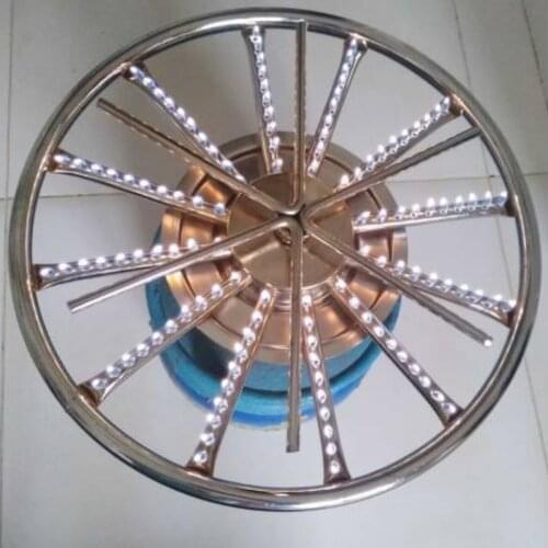 Multi-Flame Adjustable Turkish Kunefe Kadaif Fish Meat Crep Dessert 360° Rotating Top Lpg Gas Propane Tube Roasting Cooker Stove