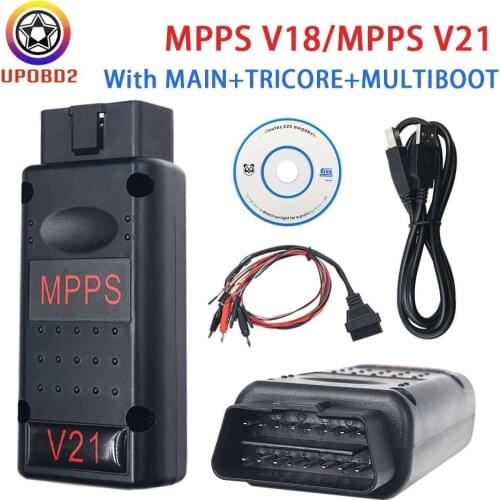 Newest MPPS V21 MAIN+TRICORE + MULTIBOOT with Breakout Tricore ECU Chip Tuning Tool Support Multi-Language OBD2 Diagnostic Tools