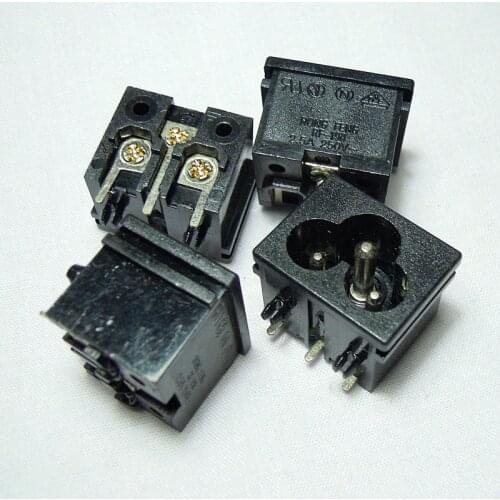 Original new 100% socket welding plate bending seat RF-190 2.5A 250V three word plum seat advanced copper foot switch