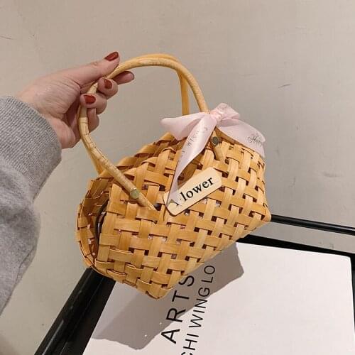 Luxury brand Woven Tote bag 2021 Summer New High quality Womens Designer Handbag Travel bag Small Handbag Fashion Basket bag