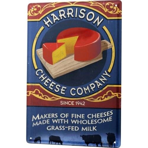 SINCE 2004 Tin Sign Metal Plate Decorative Sign Home Decor Plaques Kitchen Harrison Cheese
