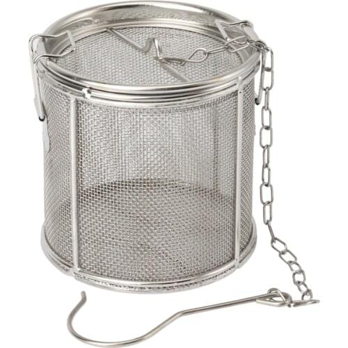 Stainless Steel Fine Mesh Strainer Soup Taste Spice Box Basket Brine Hot Pot Slag Separation Colander Strainers Basket